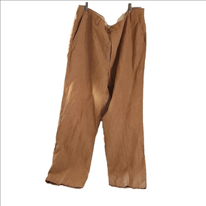 NWOT, INSERCH collezione tan linen pants big&tall sz 42L